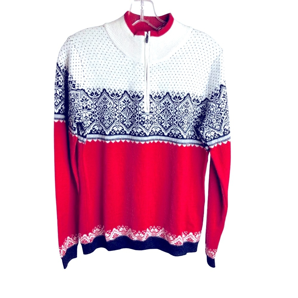 Icewear sweater 100% Merino Wool L Fairisle Nordic pattern